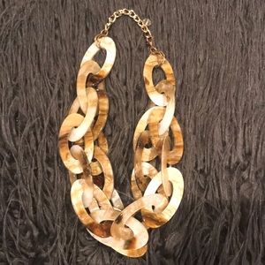 Beige and brown necklace